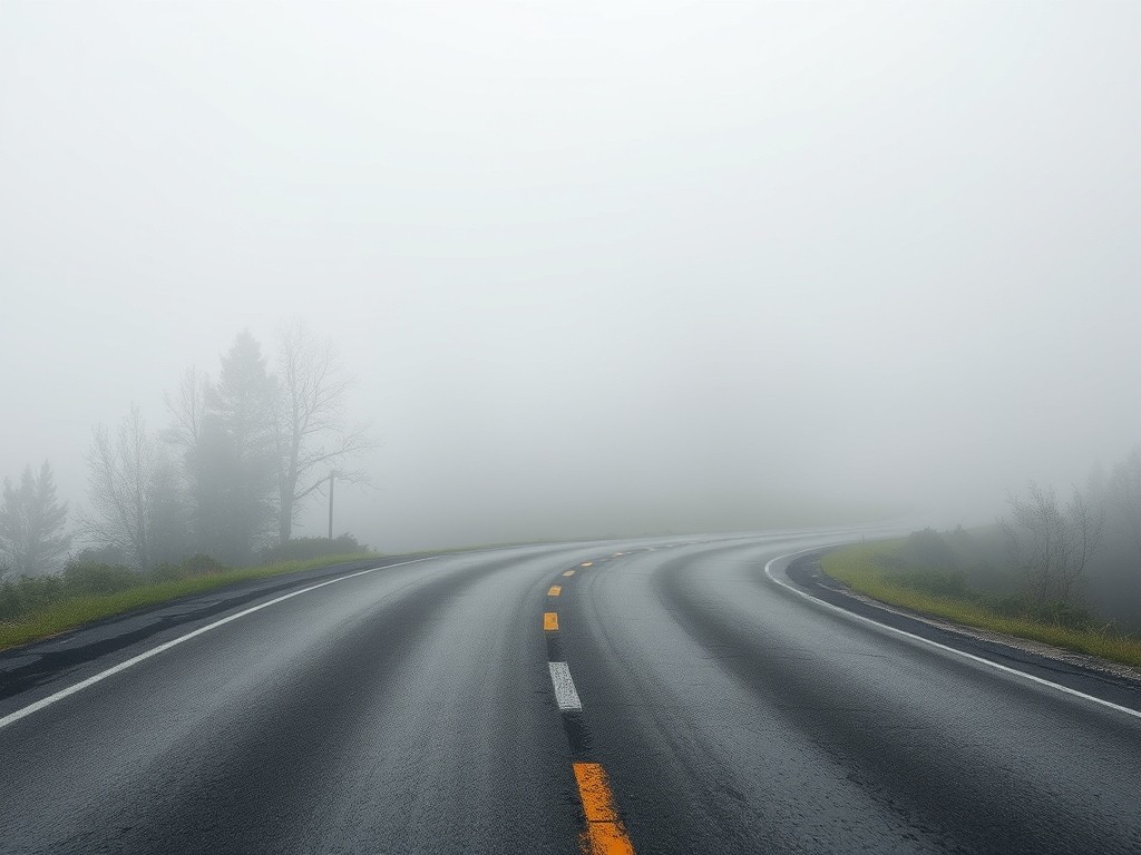 Fog is making it difficult to see where you're going.