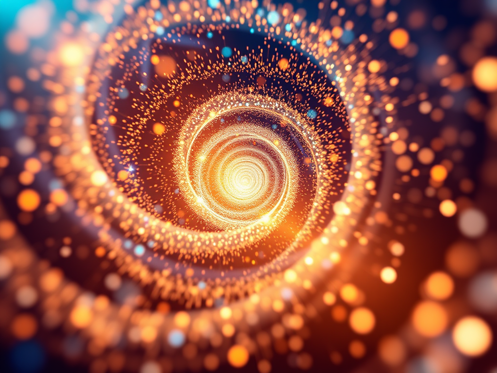 Sparkling Spiral representing how my existential dread can be your survival kit