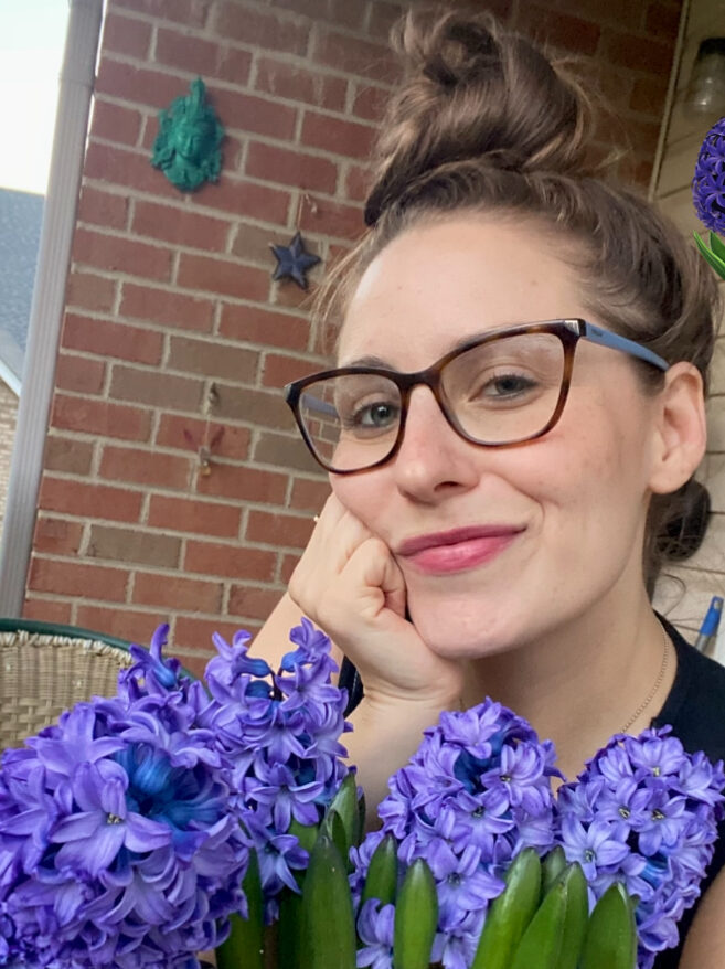 Me, my balcony, these gorgeous hyacinths 